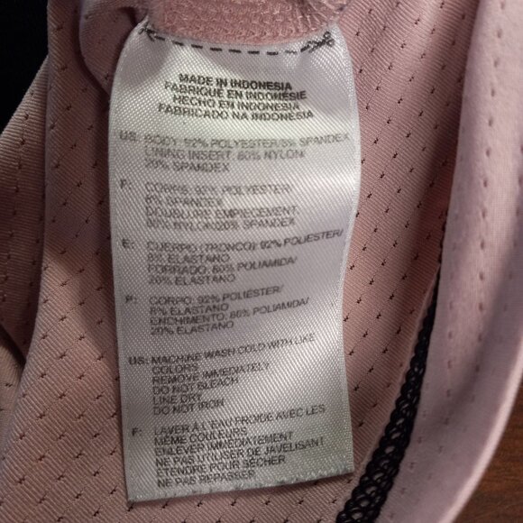 Adidas Size S Tank Top Athletic Black Pink Performance Shelf Bra Clima Cool - Picture 8 of 9